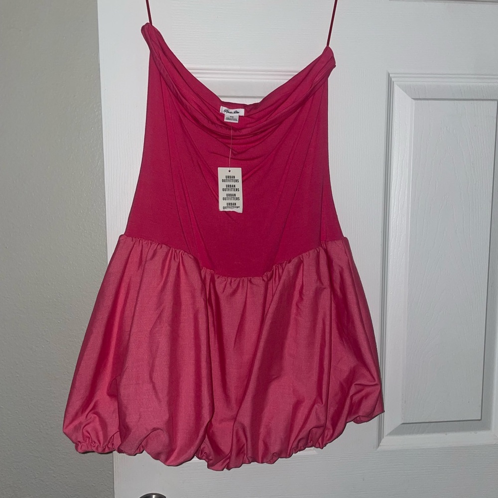 Urban outfitters hot pink bubble dress.